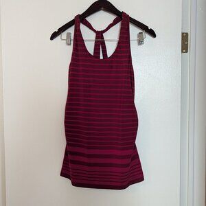 Patagonia striped tank, shelf bra, size M